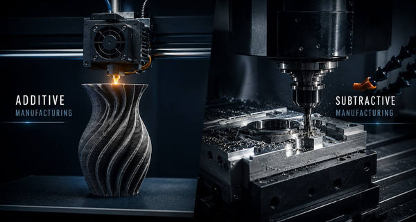 Fabrication additive vs fabrication soustractive : quelle différence ?