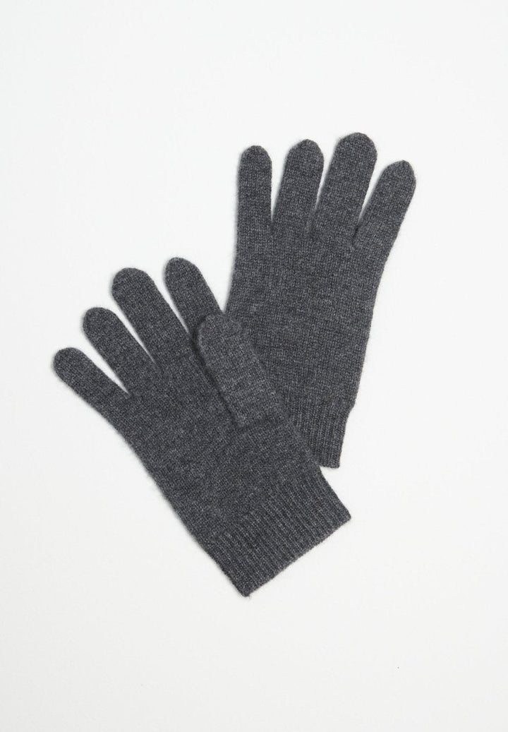 Gants unisex en cachemire 4 fils gris anthracite - UNI 4